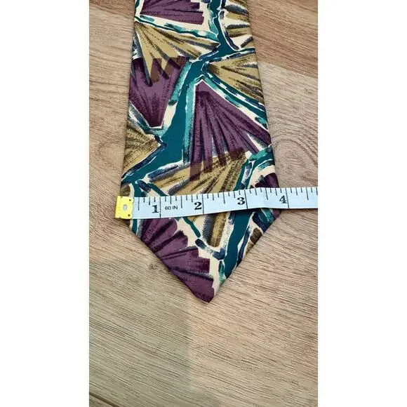 Christian Dior Abstract Print Silk Necktie - Picture 9 of 10